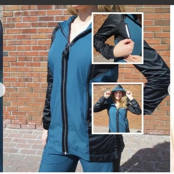 Lululemon Right Round Jacket Alberta Lake Blue Size 4 - Picture 1 of 6